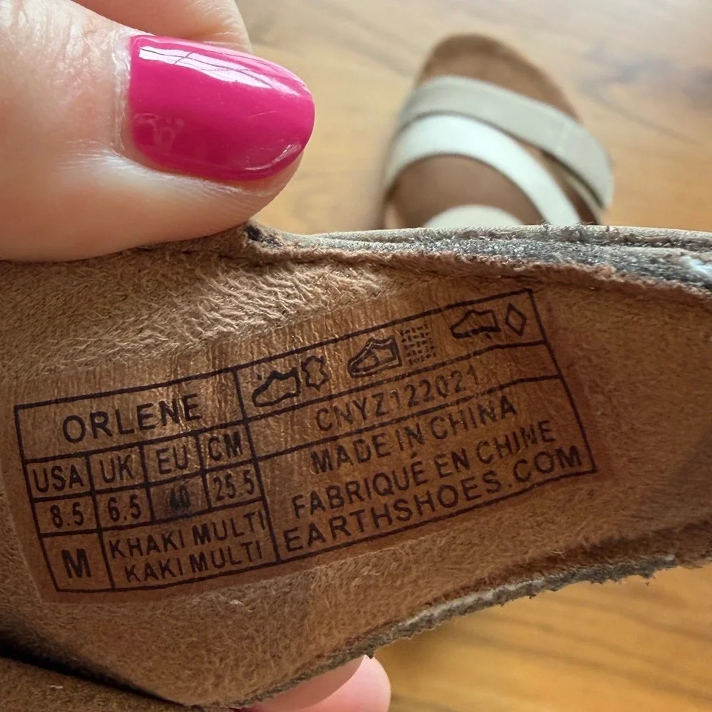 Earth Origins Beige Strappy Comfort Sandals